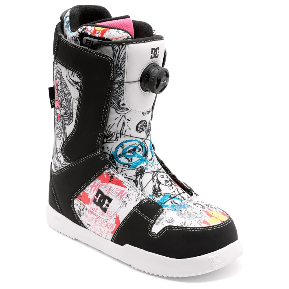 Stiefel DC AW Phase Boa White Black Print 3 Stiefel DC AW Phase Boa White Black Print