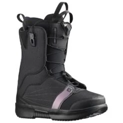 Stiefel Salomon Pearl Black Royal Lila